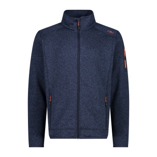 CMP Fleece Jacket Knit-Tech with Stand-up Collar Dark Blue Men